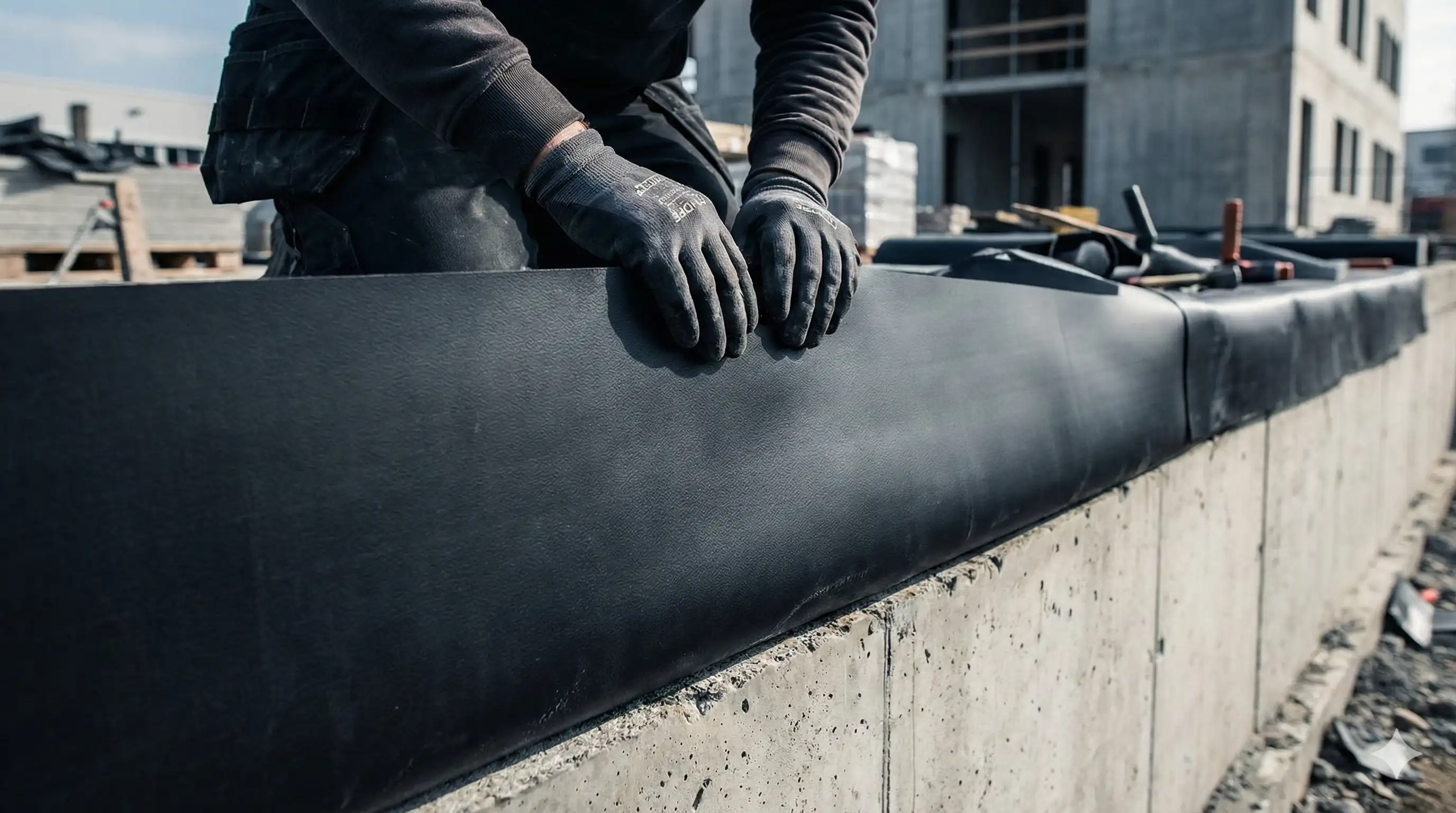 IZO-Folien Baustelleneinsatz